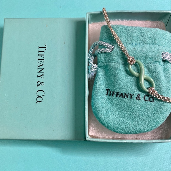 Tiffany & Co blue enamel infinity bracelet Small - Picture 7 of 7